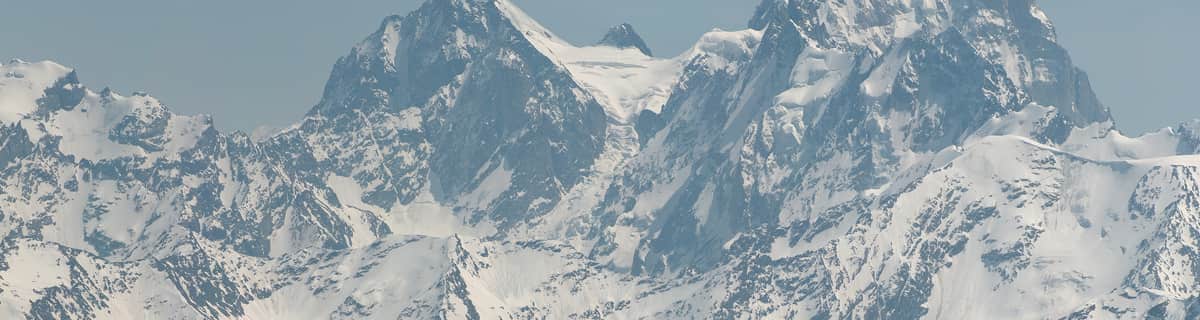snowy ski resort