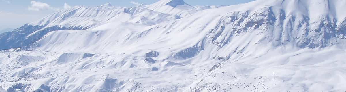 snowy ski resort