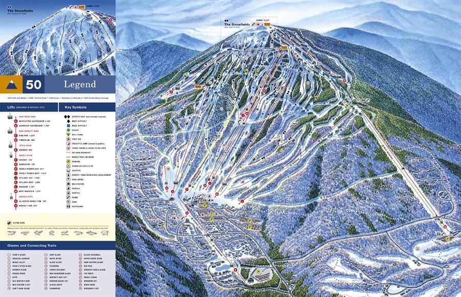 Sugarloaf Piste Map / Trail Map. Browse the ski and snowboard runs on the 