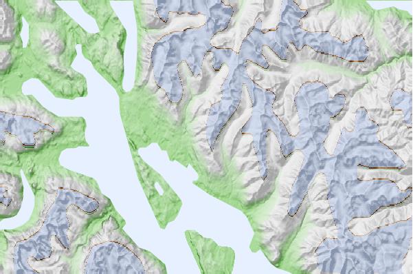 Cerro Bayo neighbourhood basemap