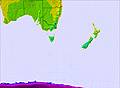 Australasia temperature map
