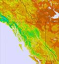 West Canada temperature map