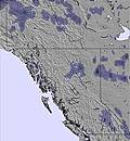 West Canada snow map