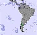 South America snow map