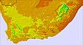 South Africa temperature map