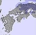 Southern Japan snow map