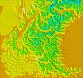 Western Alps temperature map