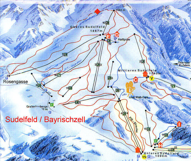 Bayrischzell-Brannenburg/Wendelstein Piste Map / Trail Map