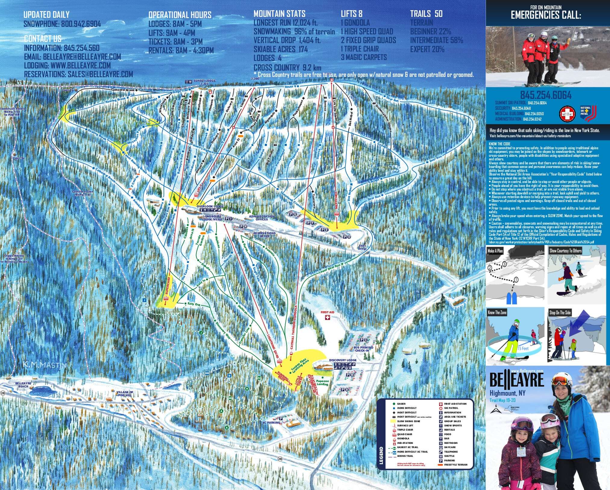 Belleayre Ski Trail Map