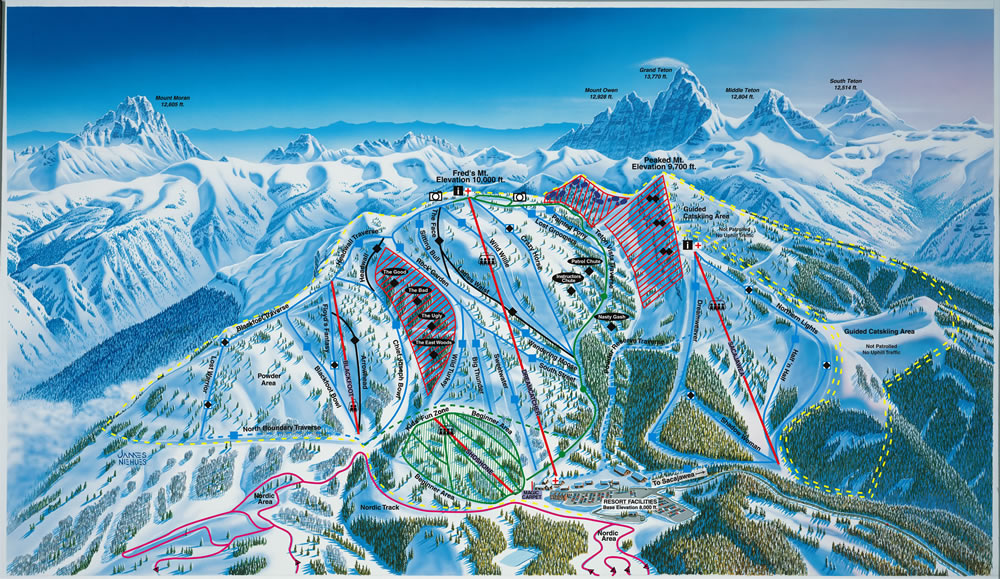 Grand Targhee Piste Map / Trail Map