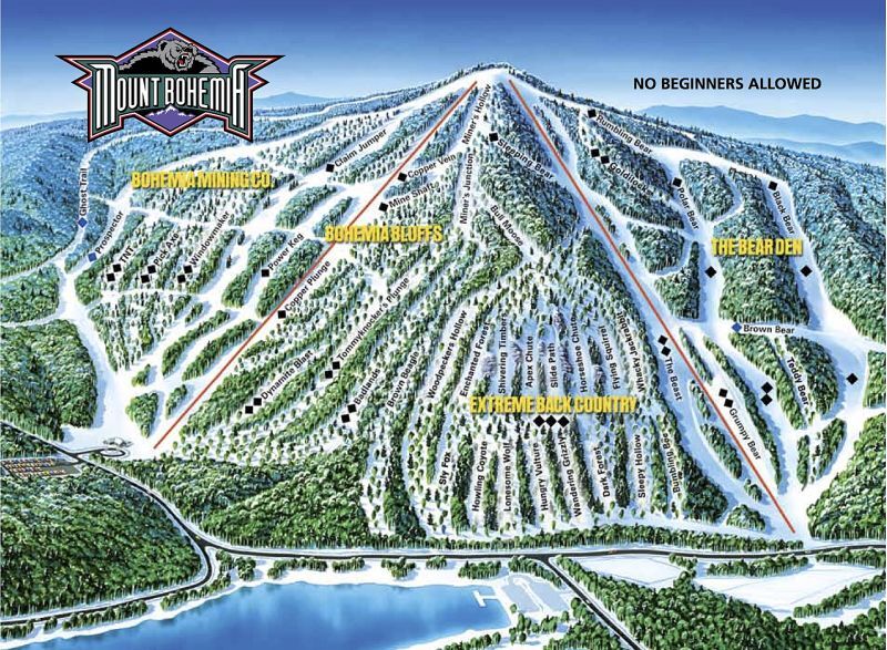 Mount Bohemia Ski Resort Guide, Location Map & Mount Bohemia ski ...