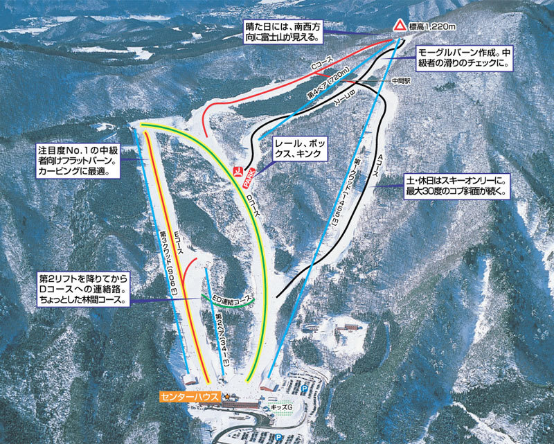 Norn Minakami Piste Map / Trail Map