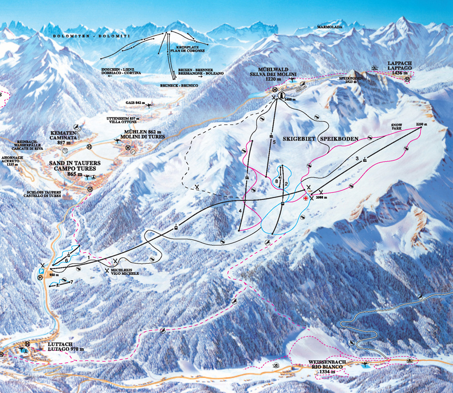 Speikboden Ski Resort Guide, Location Map & Speikboden ski holiday ...