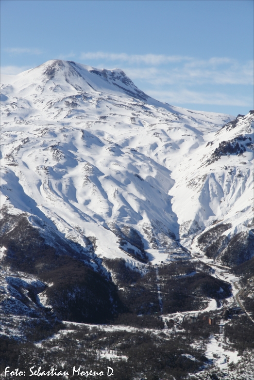 Con un desnivel vertical de 870 metros, Nevados de Chillan