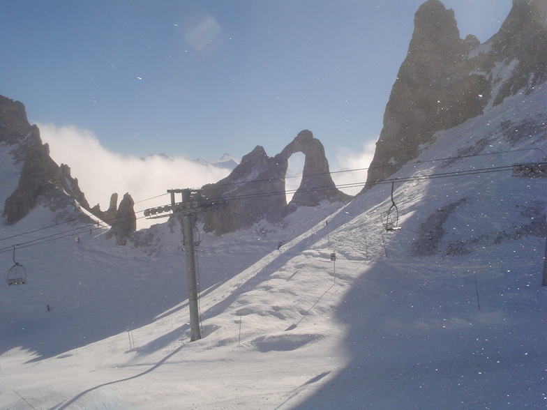 the eye of the needle as in james bond, Val d'Isere