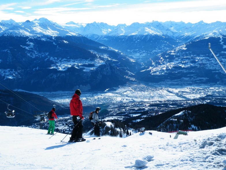 From the top, Pas de Maimbré, Anzère