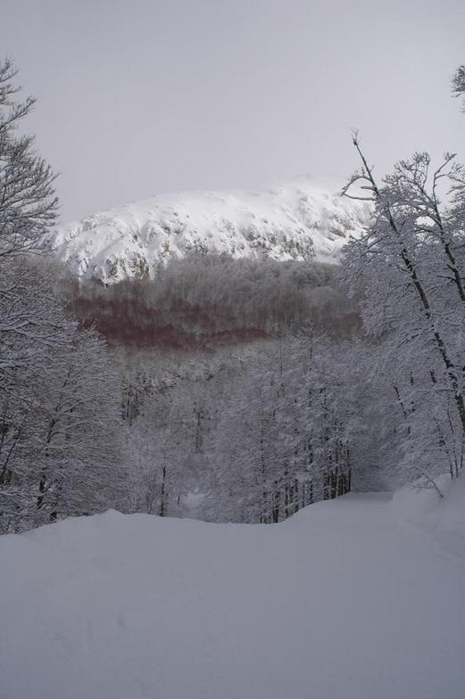 The now closed North Face run of Cardito Sud, Terminillo