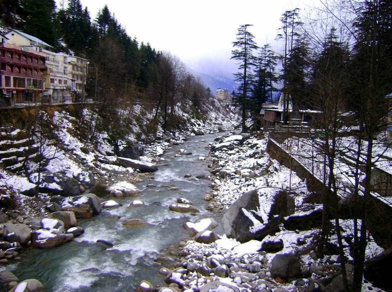 snow capped rocks, Manali (Himachal Heli-Ski)