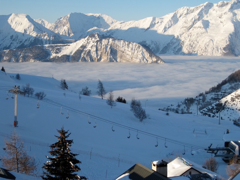 Low Cloud Base At Alpe d'Huez