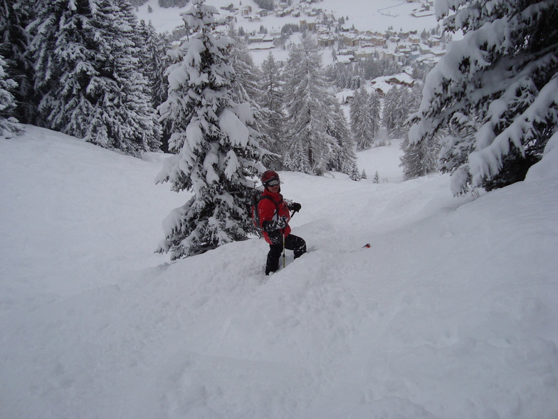 The snow on Parsenn just before Xmas, Davos