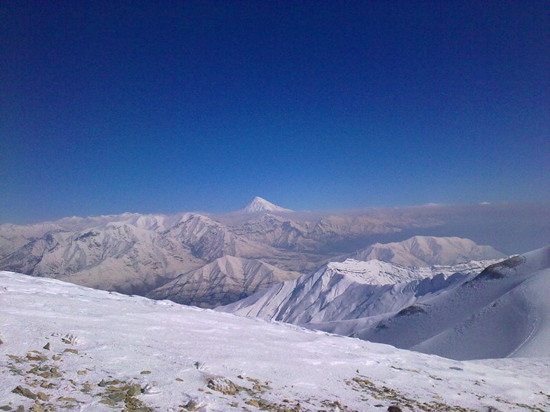 Damavand Summit from Tochal view