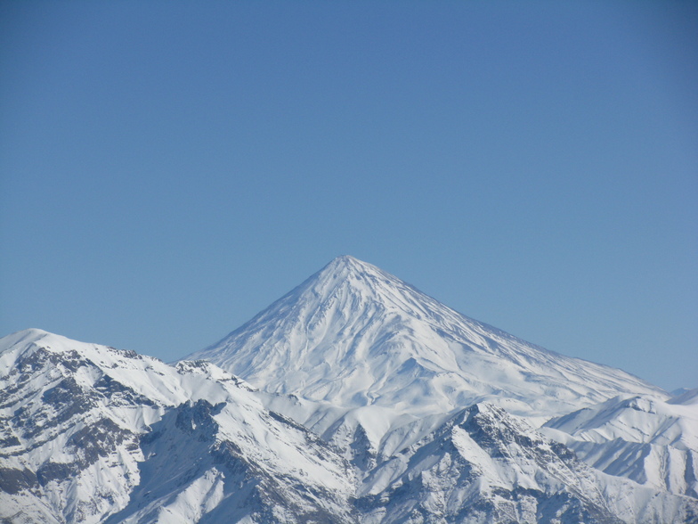 damavand from kolakchal peak, Tochal