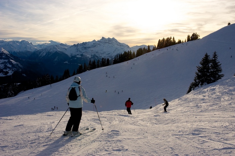 Villars-last run of the day.