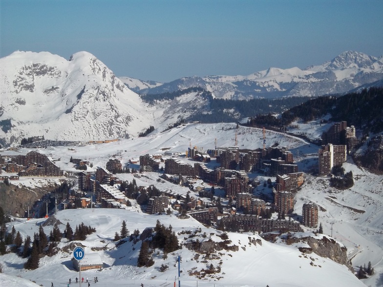 village view from the slopes, Avoriaz