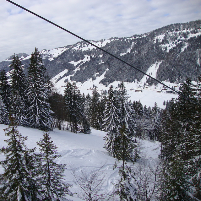 on the way up to the top, Balderschwang