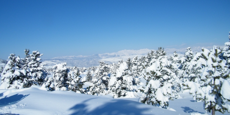 Panorama depuis les pistes de Ski Nordique, Gréolières Les Neiges