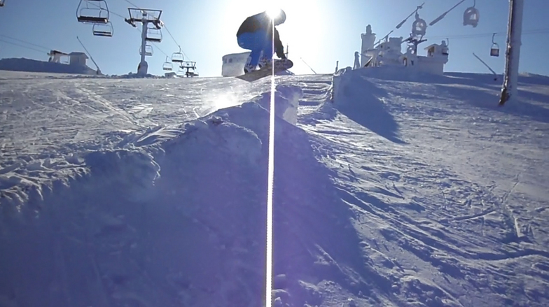 Entrando al snowpark, Valgrande-Pajares