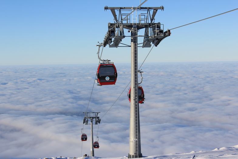 gondol ve bulutların altında kayseri, Erciyes Ski Resort