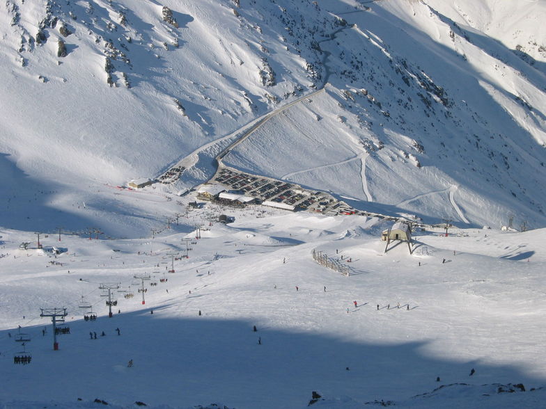 View from Mount Hutts Summit at the ski area, Mt Hutt