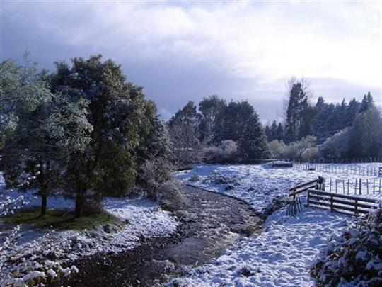 Ohakunes river at the base of Ruapehu, Turoa