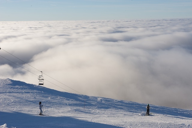 Sea of clouds, La Dôle