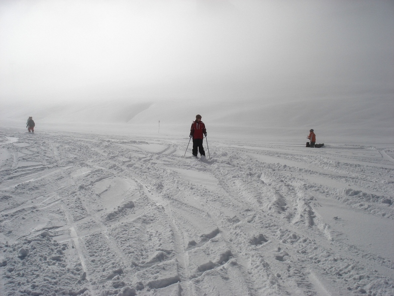 Um dia após a nevasca, Valle Nevado