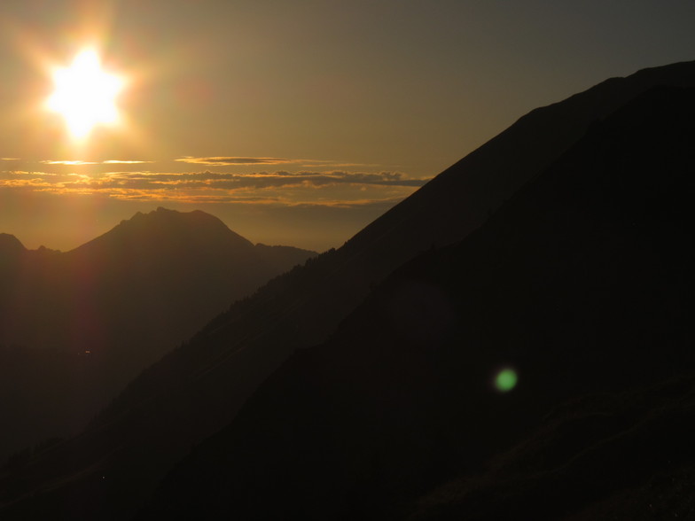 Sunset from the Col du Cou, Morzine