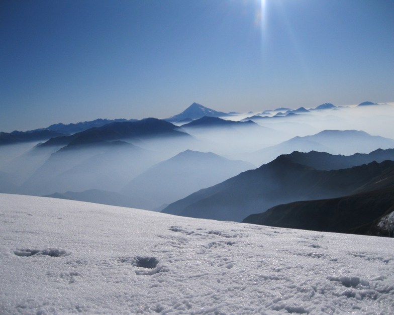 Damavand's view from Tochal peak