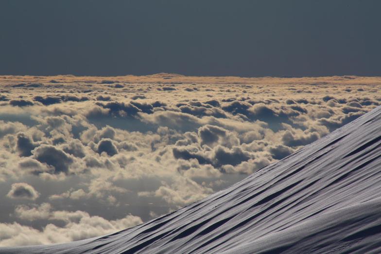 Desde estación glaciar hacia el oeste, Volcán Osorno