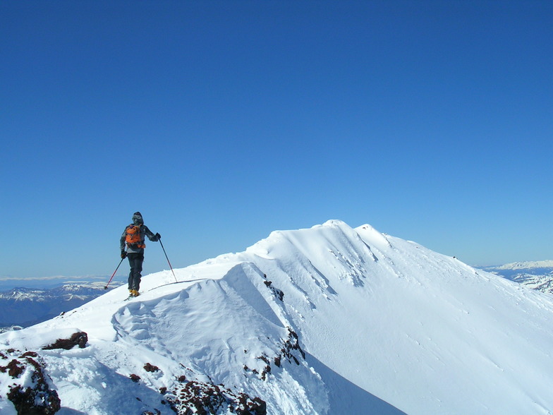 Ski Touring in Chile, Lonquimay Volcano Crater, Corralco