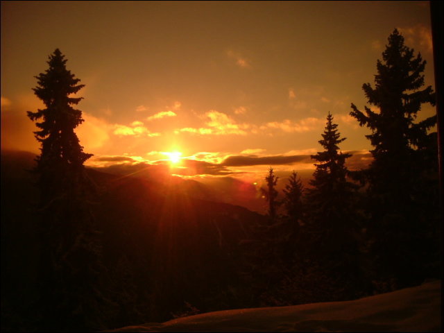 When the sun goes down, La Rosière