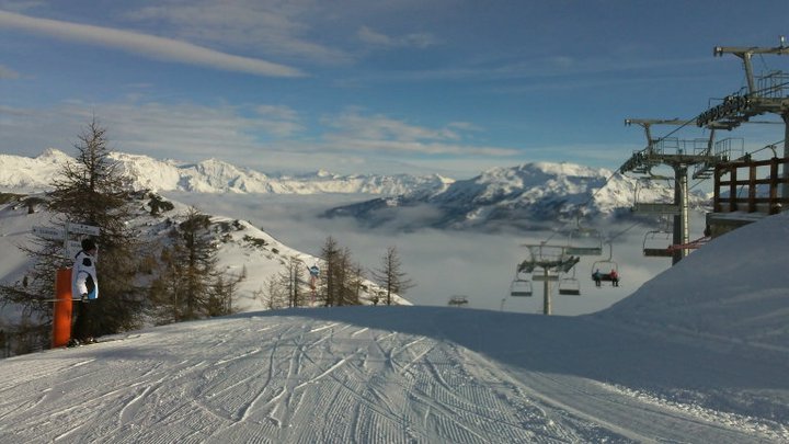 Amazing view from top lift station, Claviere (Vialattea)