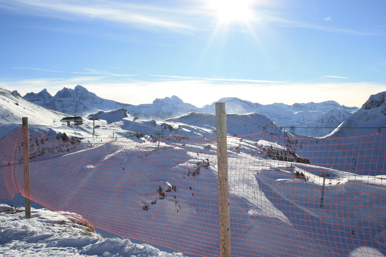 Top of Echo Alpin to Dents du Midi and Les Combes, Chatel