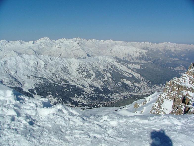 View from Courchevel 1850 (top) of Meribel