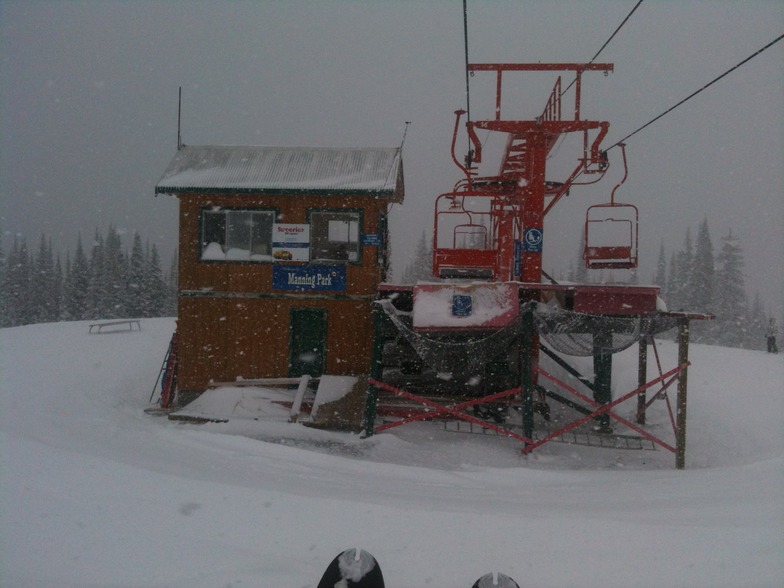 Powder day Orange Chair, Manning Park Resort