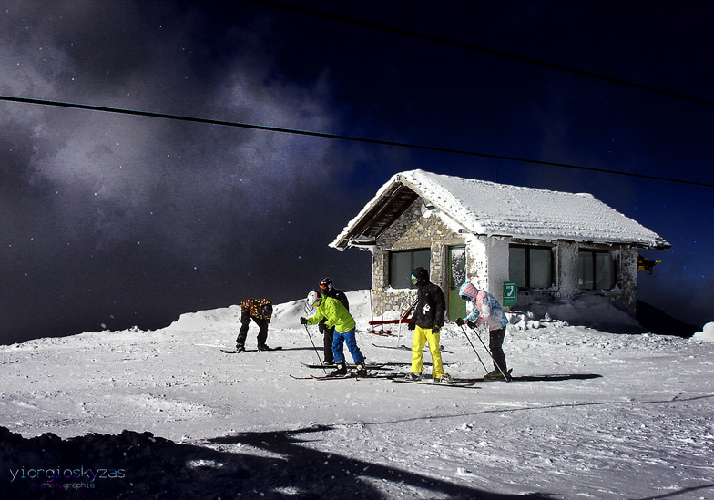 Helmos like  moon!, Kalavryta Ski Resort