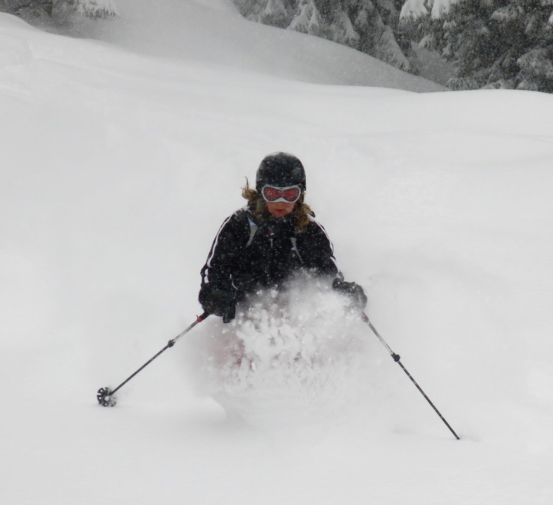 Powder snow in Villars