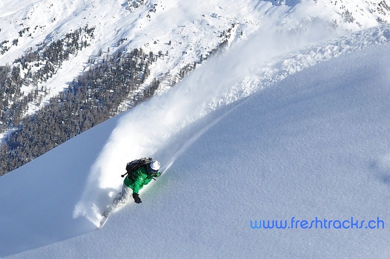 Off Piste Snowboarding Verbier