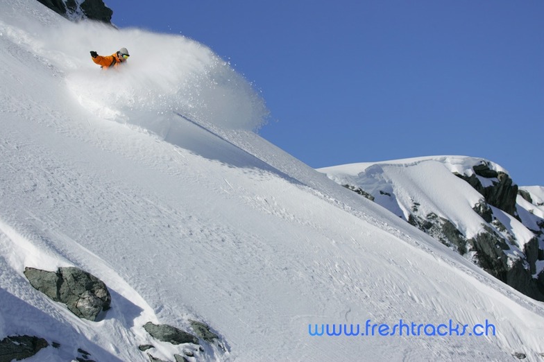 Off Piste Snowboarding Verbier