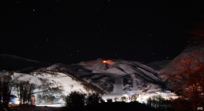 Noche volcanica, Nevados de Chillan